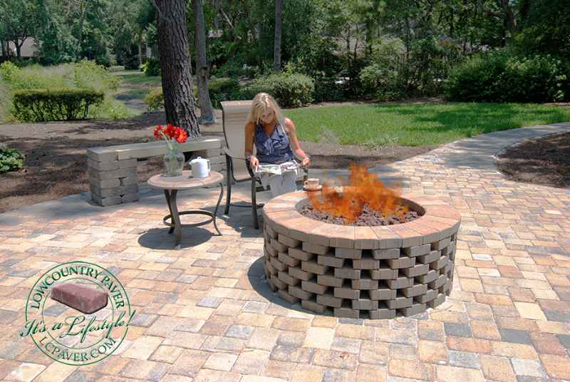 Diy Firepits Lowcountry Paver, Can You Put Fire Pit On Pavers