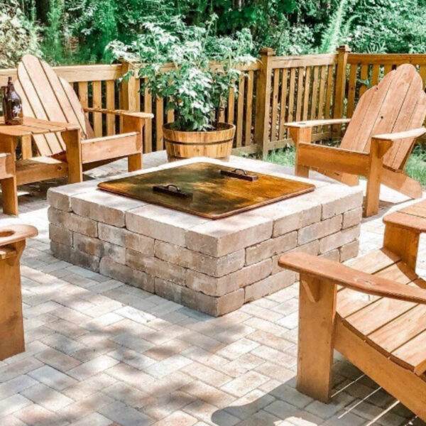 Square Fire Pit | Lowcountry Paver