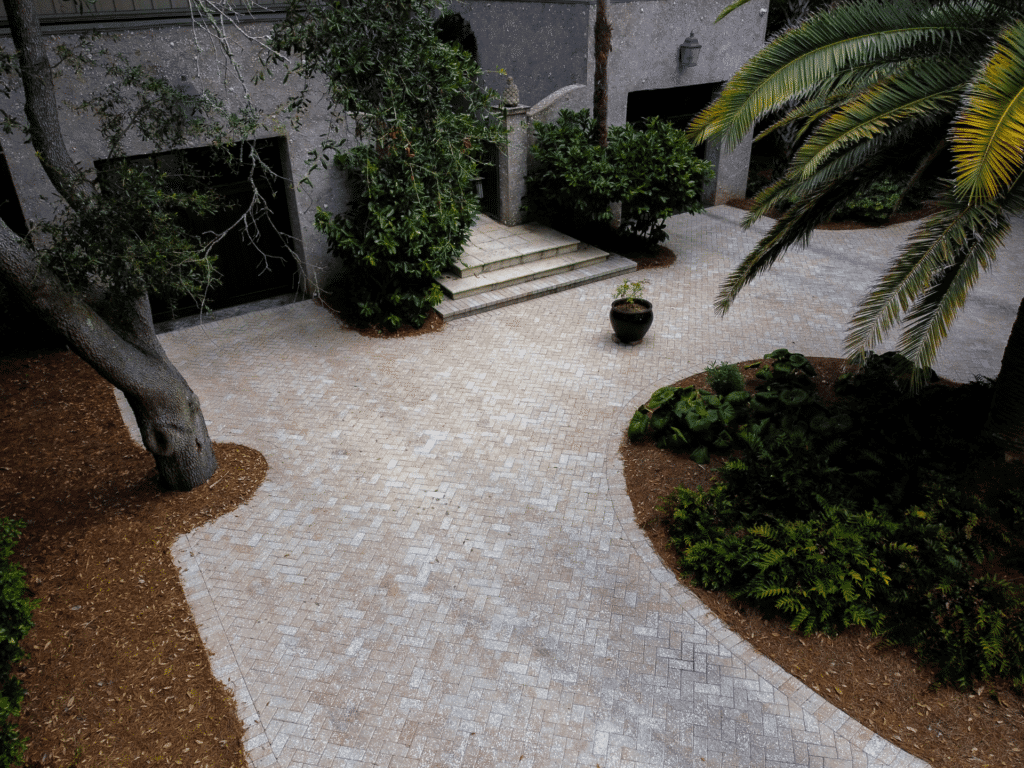 Plantation Paver Driveway Tabby