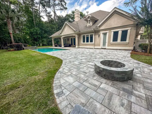 Charleston Edgestone Patio and Palmetto Fire Pit