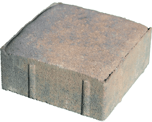 Concrete paver brick for driveway and walkway landscaping, durable outdoor paving solution.